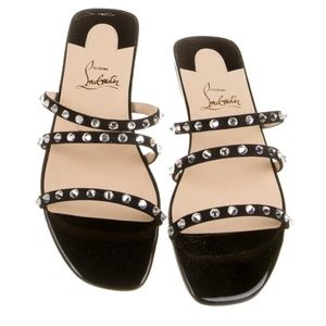 Louboutin studded slide sandals
